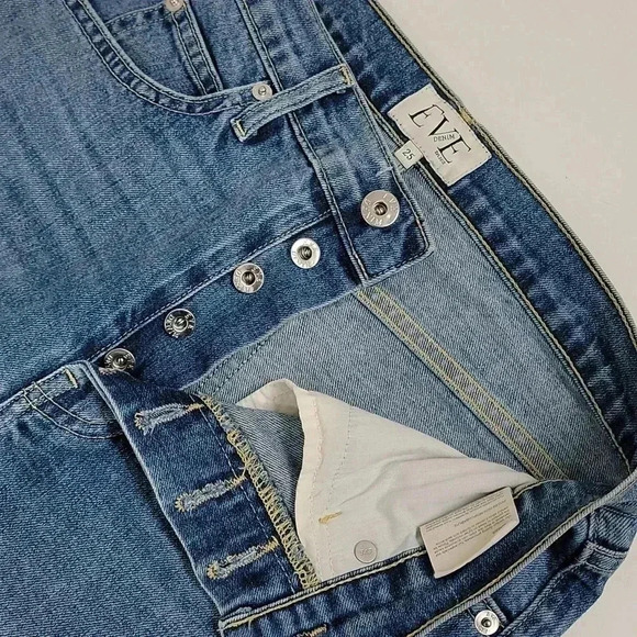  Eve Denim The Silver Bullet Denim Straight Jeans - Picture 8 of 14